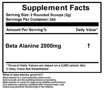 BETA ALANINE POWDER -Pure Powder-Recover