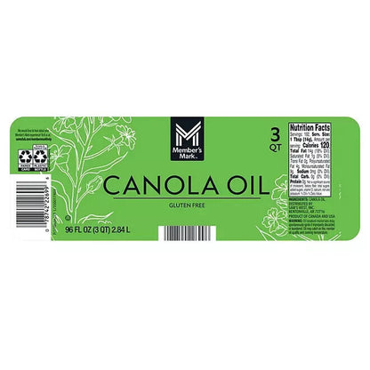 Member'S Mark Canola Oil, 192 Oz. - Premium Cooking Oil for Versatile Use