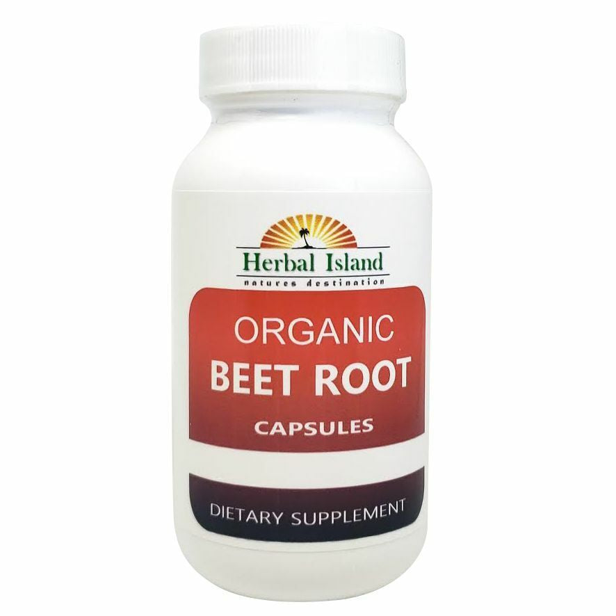 Organic Beet Root Powder Capsules - 120 Count - 500Mg Each - Beta Vulgaris