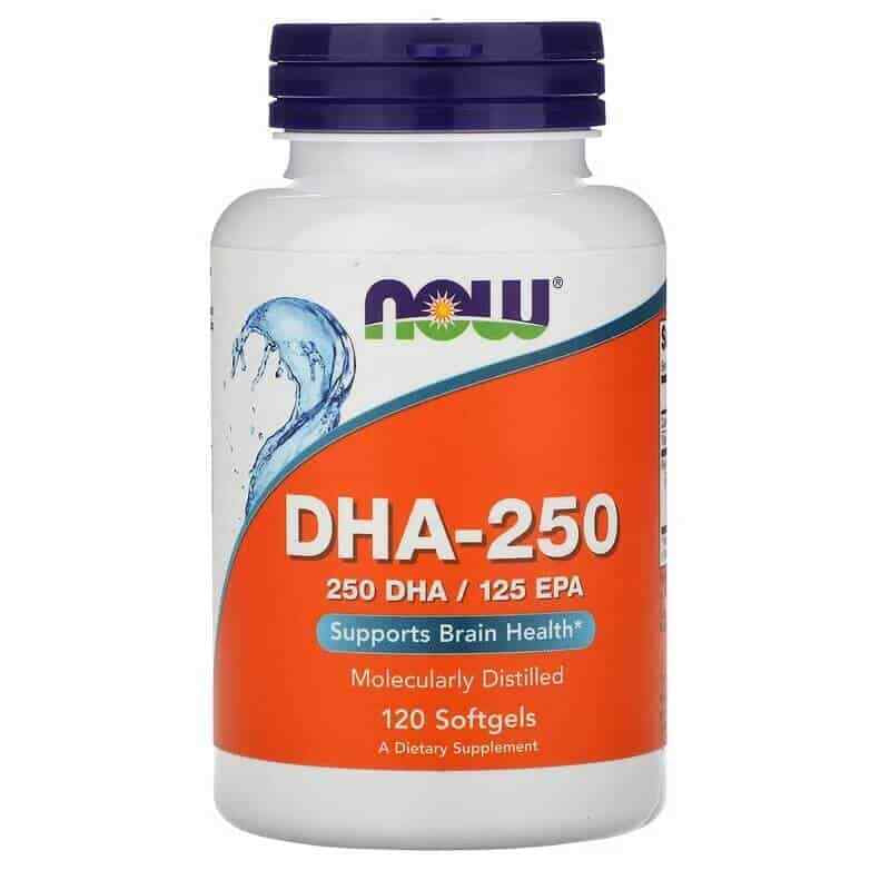 DHA-250 120 Softgels Supports Brain Health, Molecularly Distilled