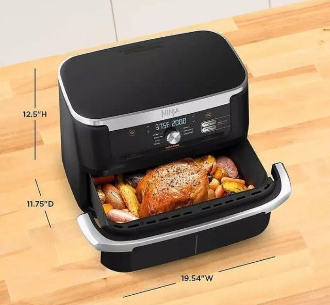 NEW Ninja Foodi 7-In-1 Dualzone Flexbasket Air Fryer with 11-Qt Megazone