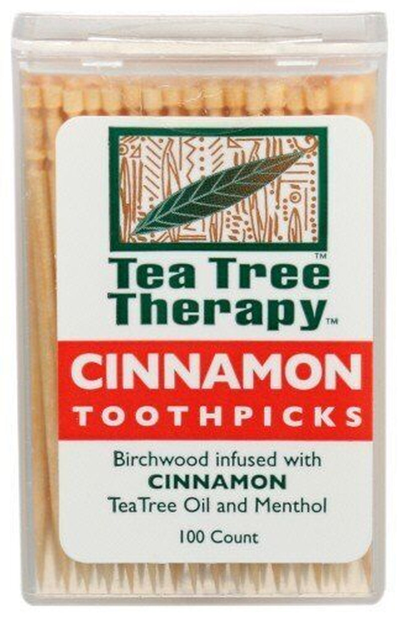 Tea Tree Therapy Tea Tree Therapy Toothpicks Cinnamon 100 Ct Toothpick