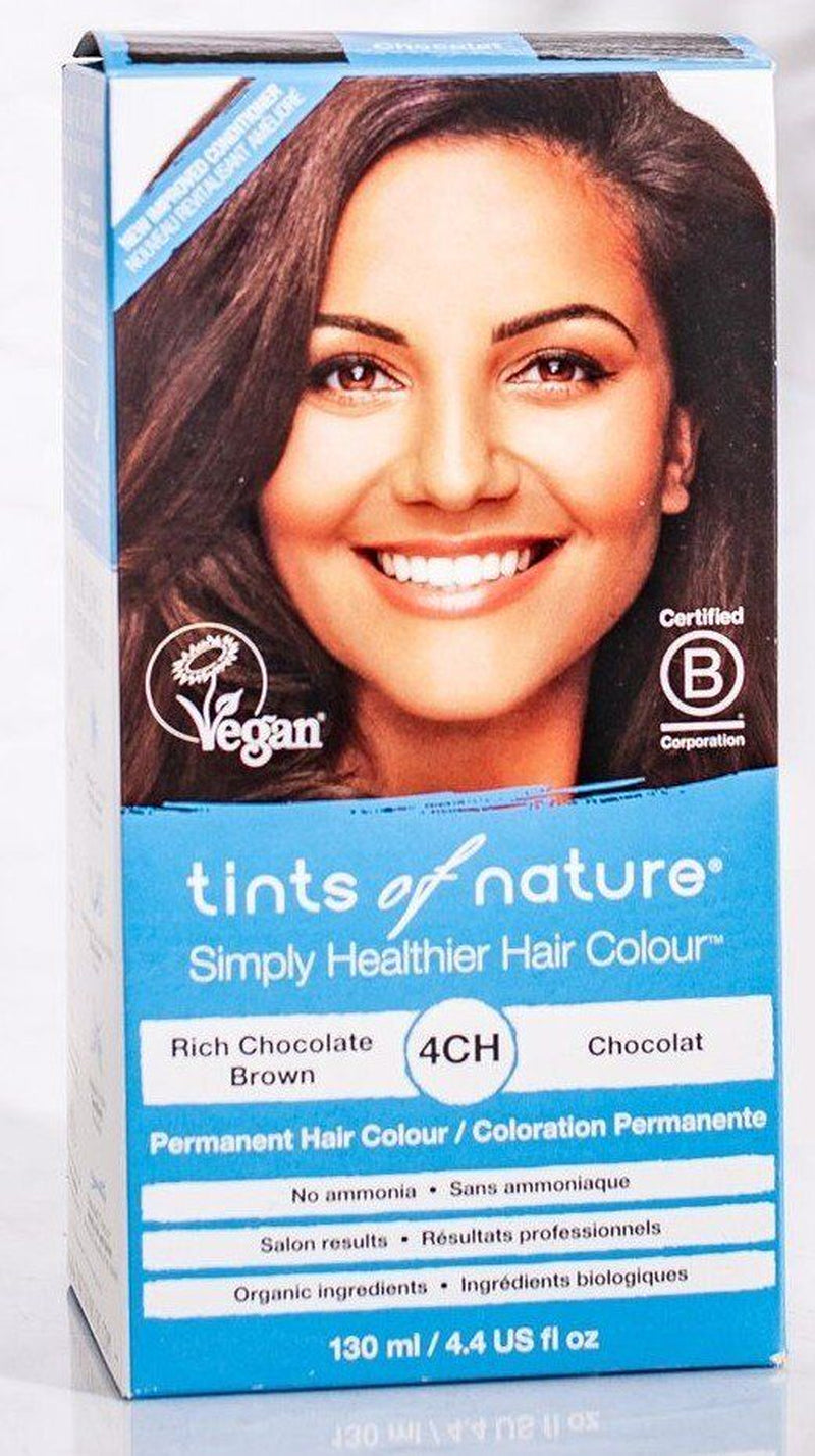 Tints of Nature Permanent Color 4CH Rich Chocolate Brown 4.4 Oz Box