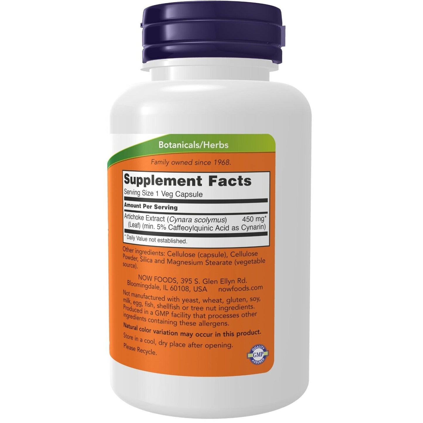 Artichoke Extract 450 Mg, 90 Veg Capsules