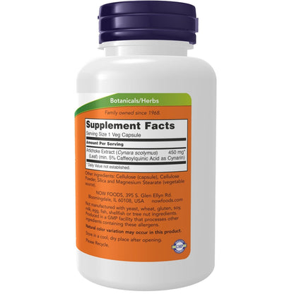 Artichoke Extract 450 Mg, 90 Veg Capsules