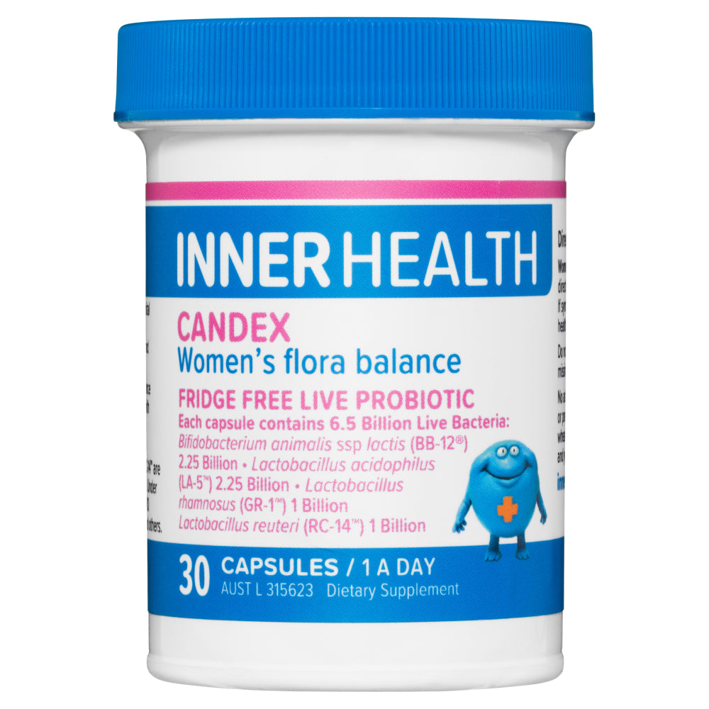 Inner Health Candex 30 Capsules Live Probiotic for Women'S Flora Balance