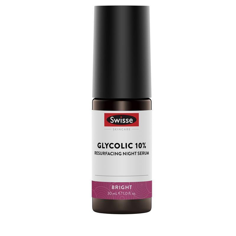 Swisse Skincare Glycolic 10% Resurfacing Night Serum 30Ml