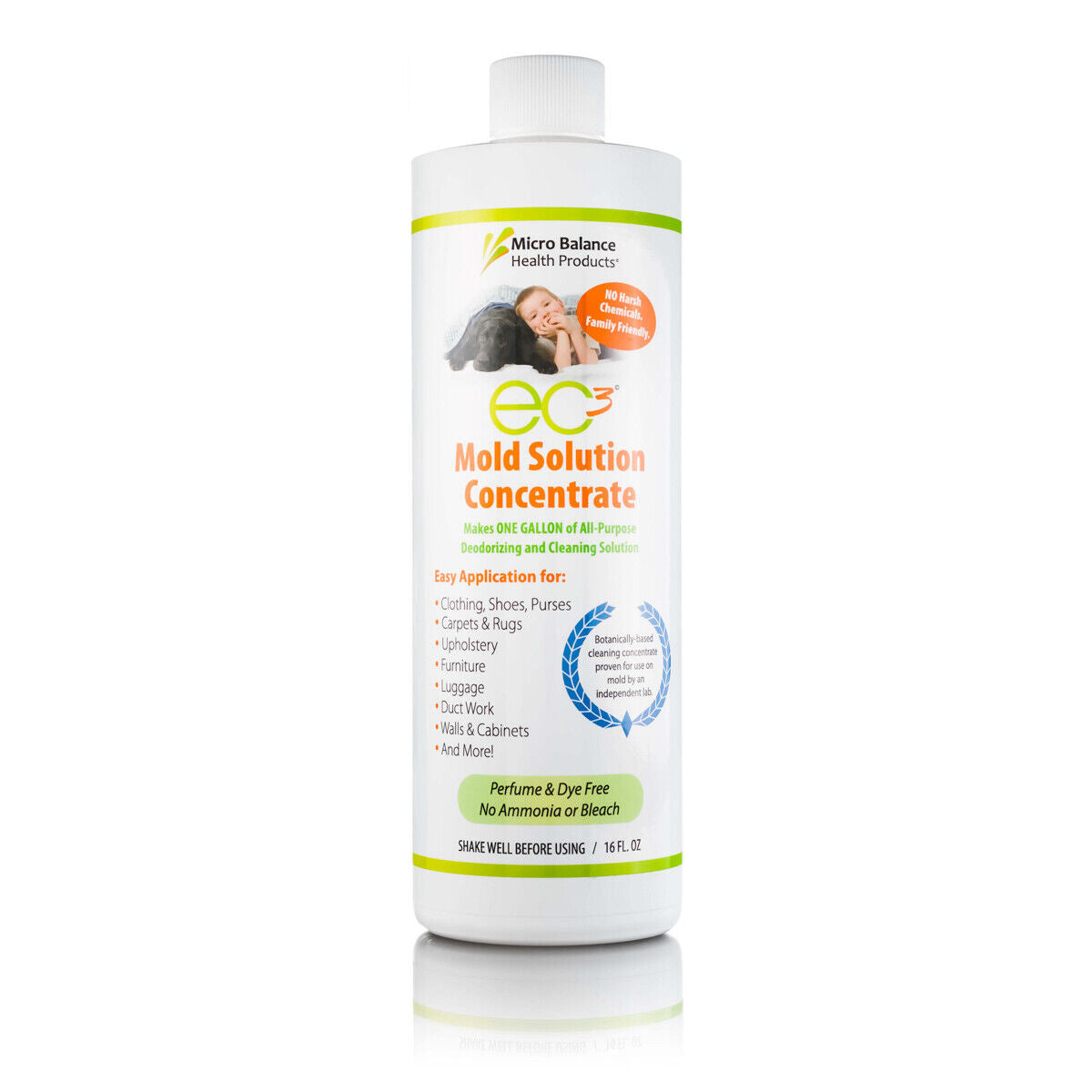 Mold Solution Concentrate All-Natural Botanical, Surfactant