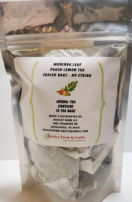 Moringa Leaf Tea Bags - Many All Natural Flavors! - Made Fresh on Demand!