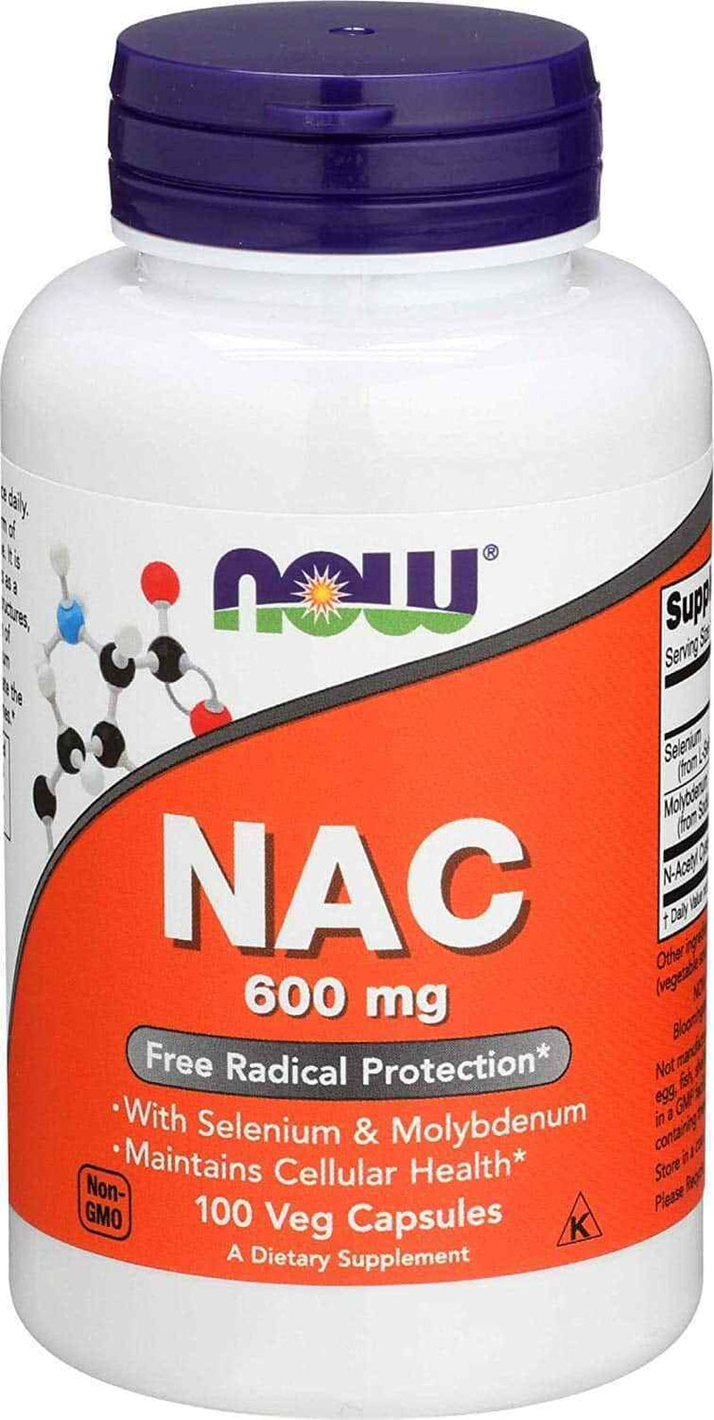 NAC 600Mg 100 Vegetarian Capsules N-Acetylcystei