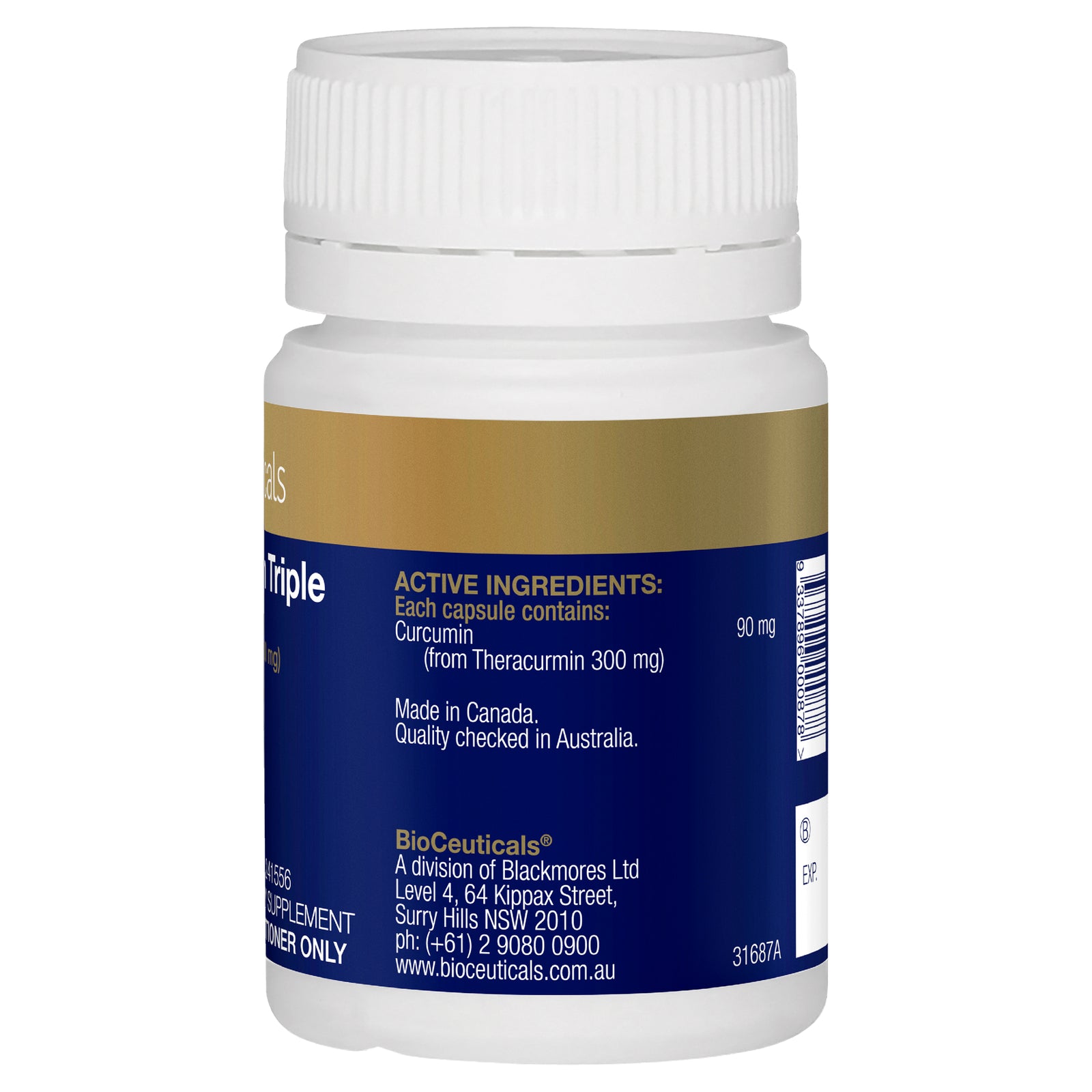 Bioceuticals Theracurmin Triple 30 Capsules