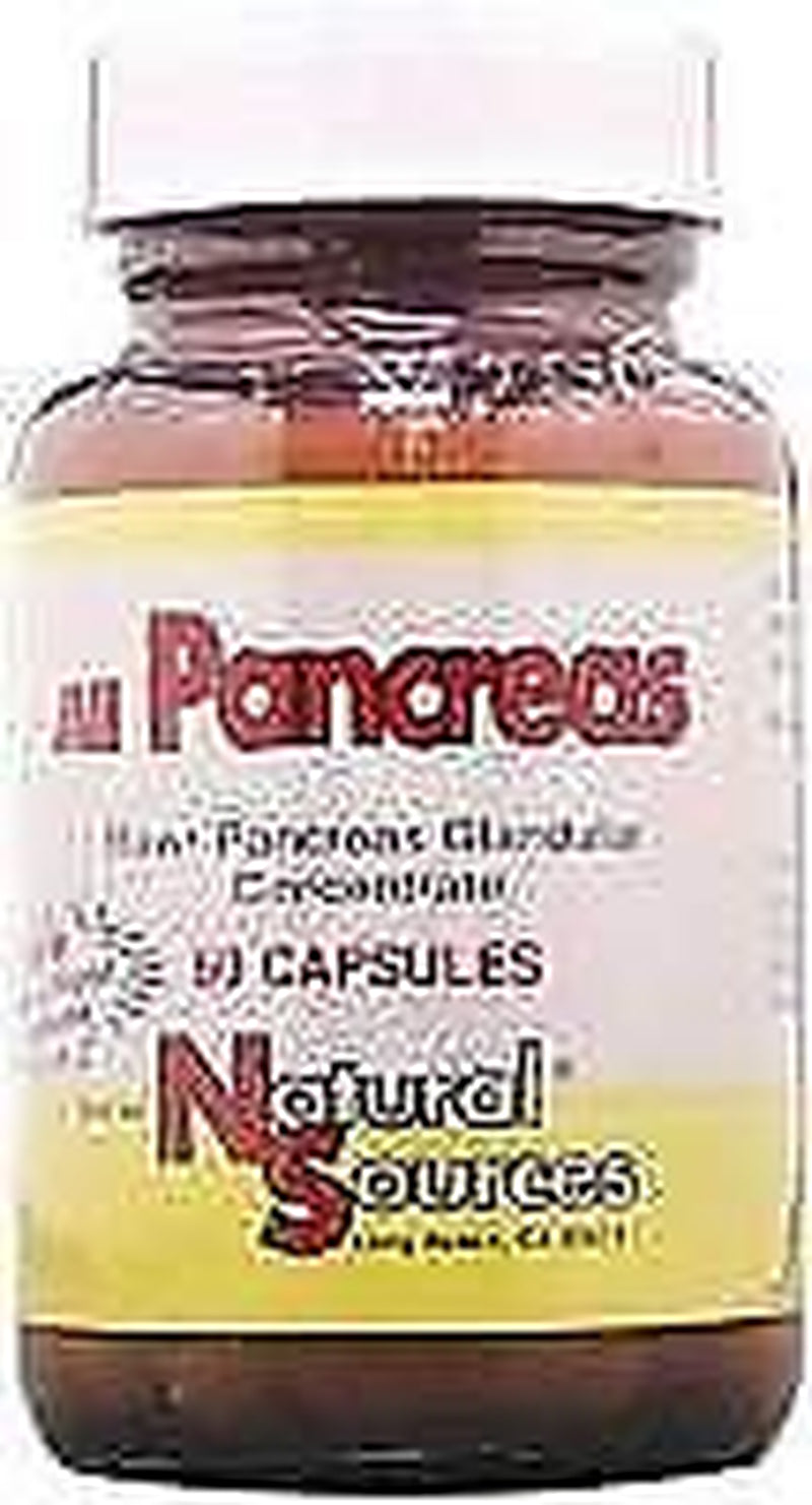 Natural Sources, Inc. All Pancreas 60 Capsule