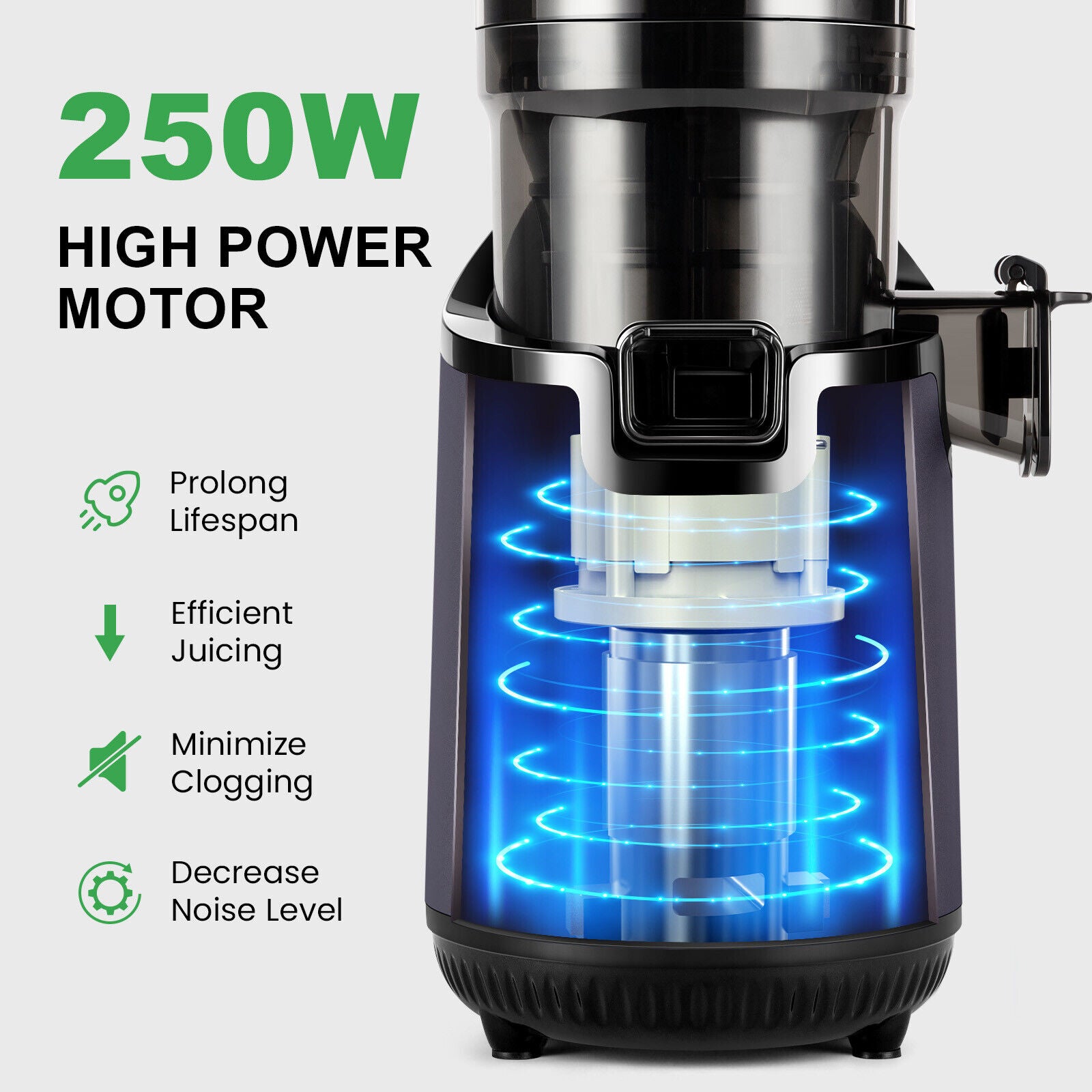 Ventray Slow Masticating Juicer Cold Press Juicer Electric Slow Juicer Machine