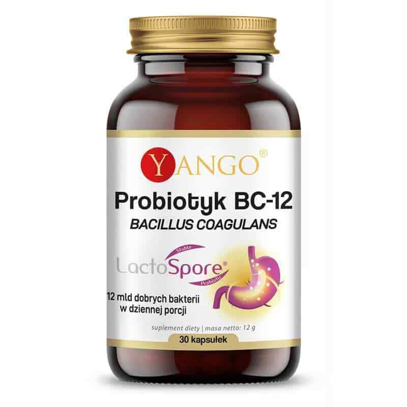 YANGO Probiotic BC-12 (Bacillus Coagulans) 30 Vege Capsules