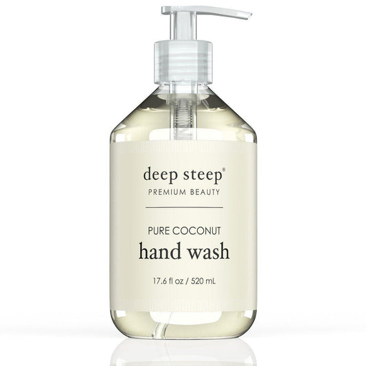 Deep Steep Hand Wash Pure Coconut 17.6 Oz Liquid