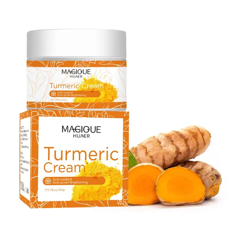 Whitening Cream Natural Organic Freckle Turmeric Cream Dark Spot Remover for Face Anti-Acne Moisturizer Brightening Skin Care