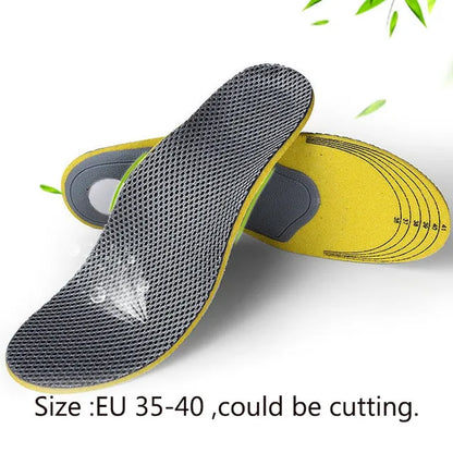 Bamboo Charcoal Arch Correction Sneakers Insoles EU35-46