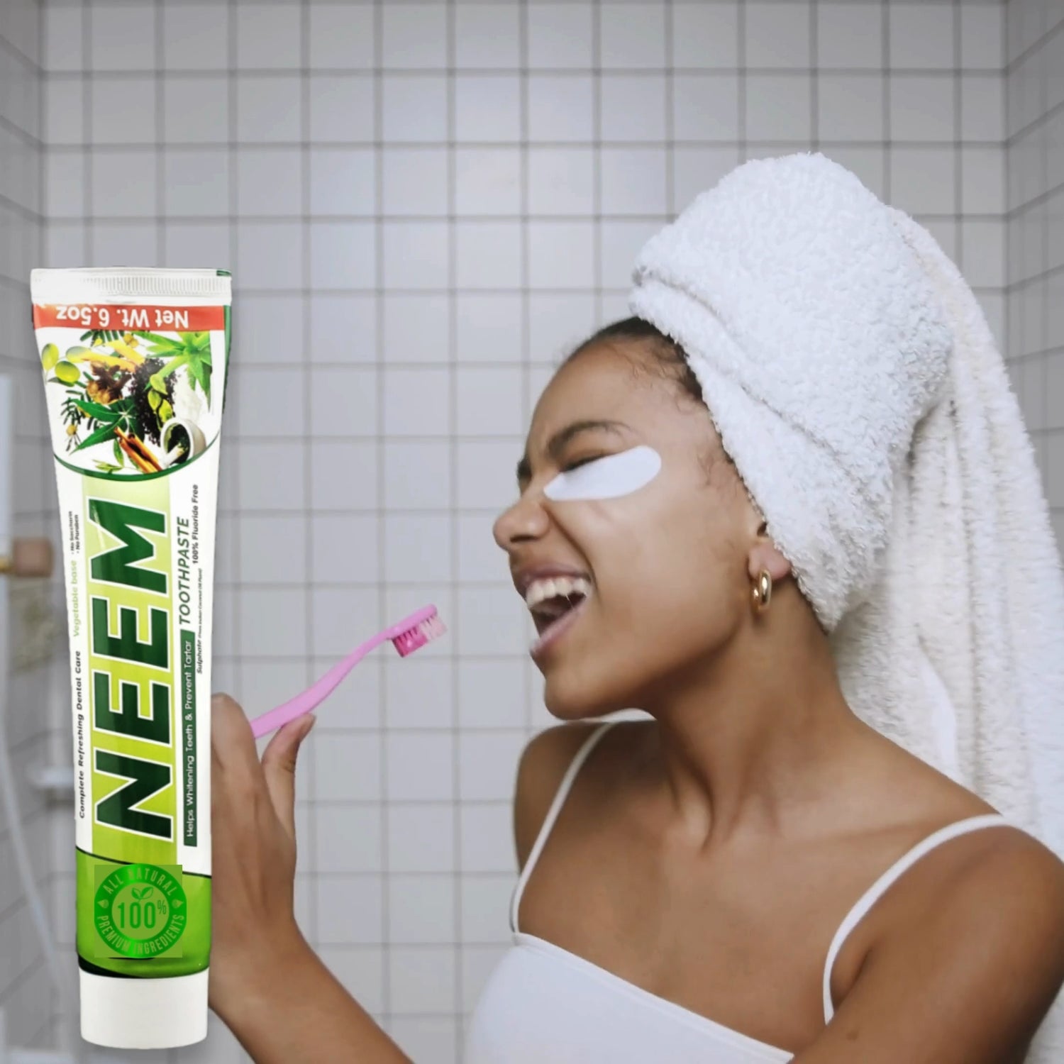 Neem Toothpaste 6 Pack 100% Fluoride Free