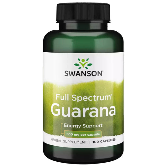 Swanson Full Spectrum Guarana 500 Mg 100 Capsules