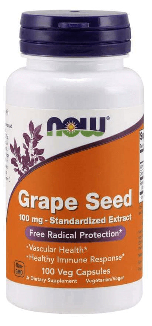 Grape Seed Standardized Extract 100Mg 100 Vegetarian Capsules Immunity