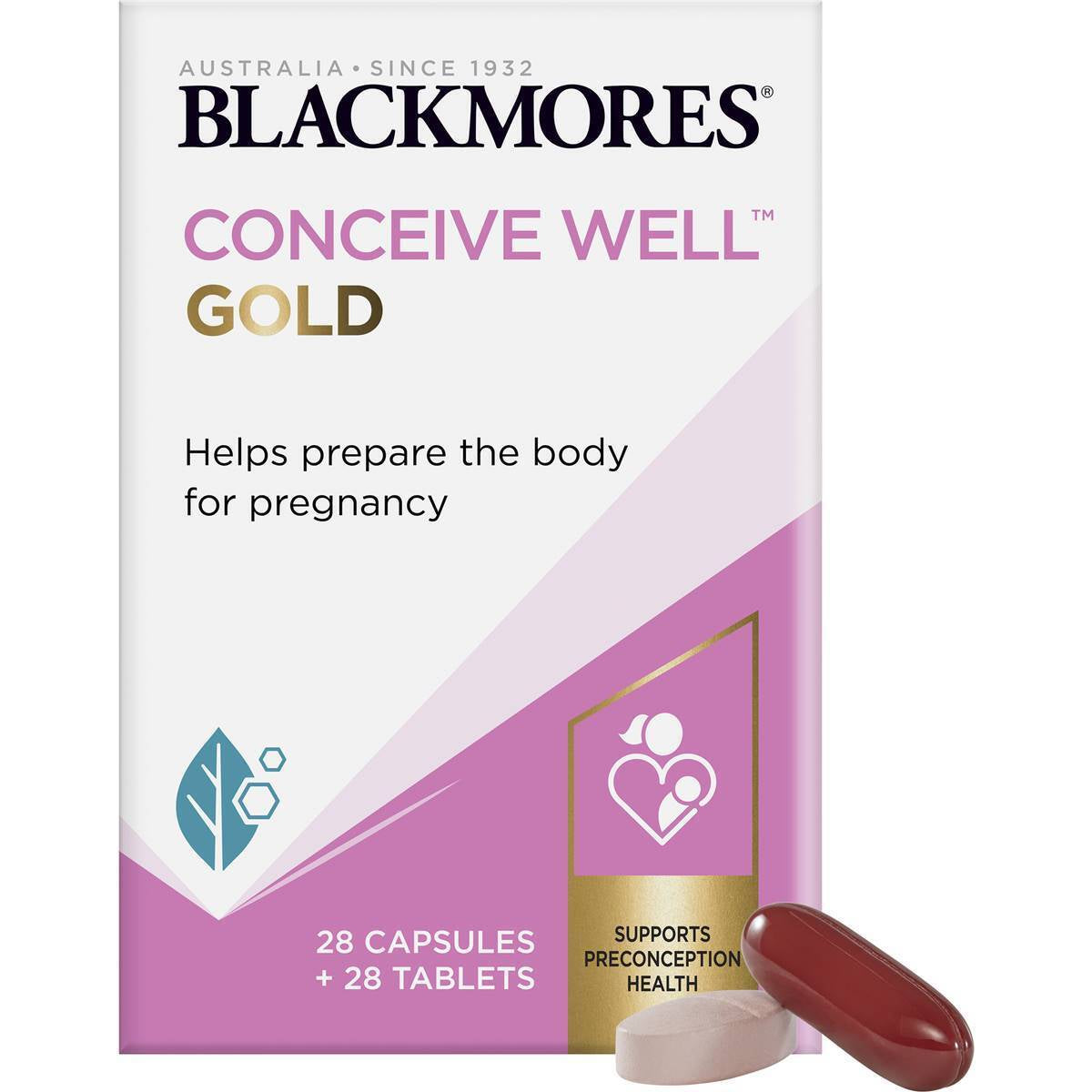 Blackmores Conceive Well Gold 28 Tablets + 28 Capsules