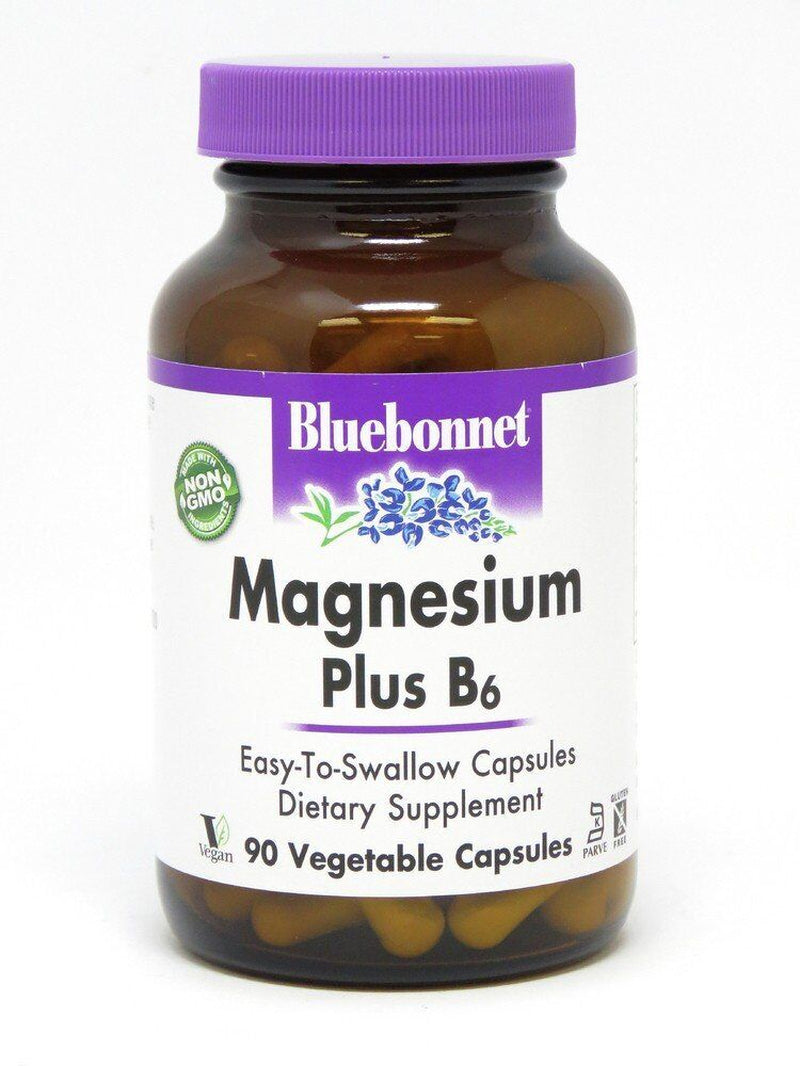 Bluebonnet Magnesium plus B-6 90 Capsule