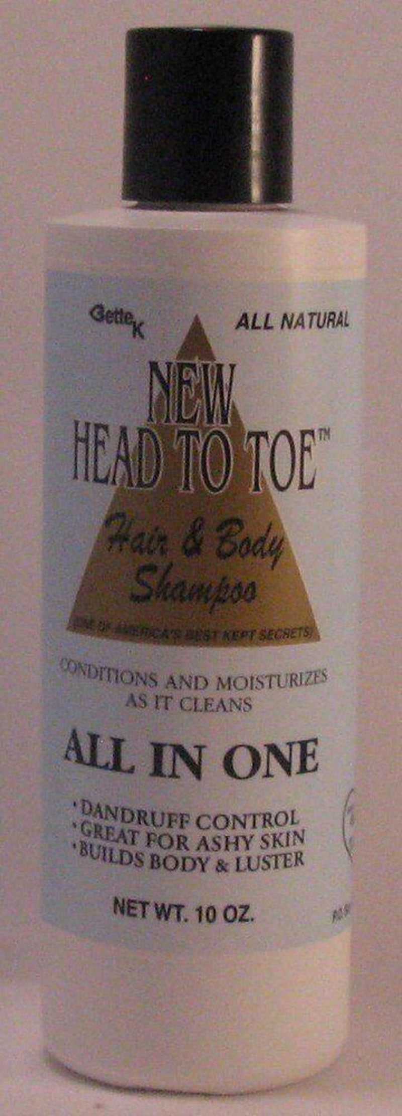 Bette K'S Head to Toe Hair & Body Shampoo 10 Oz Liquid