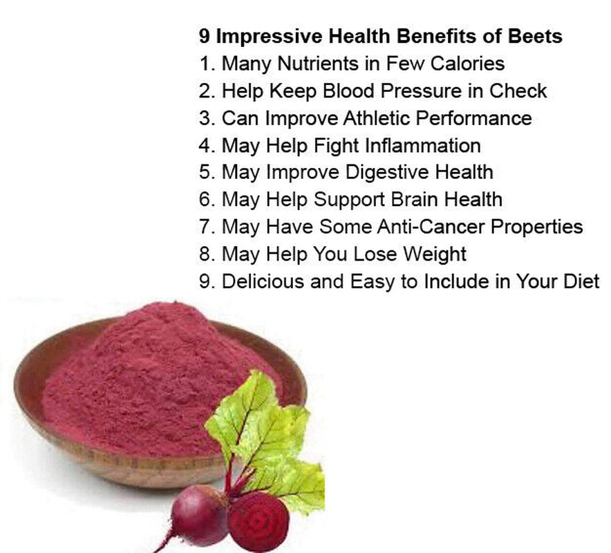 Organic Raw Beet Root Powder Non-Gmo 1 Lb. Certified Organic