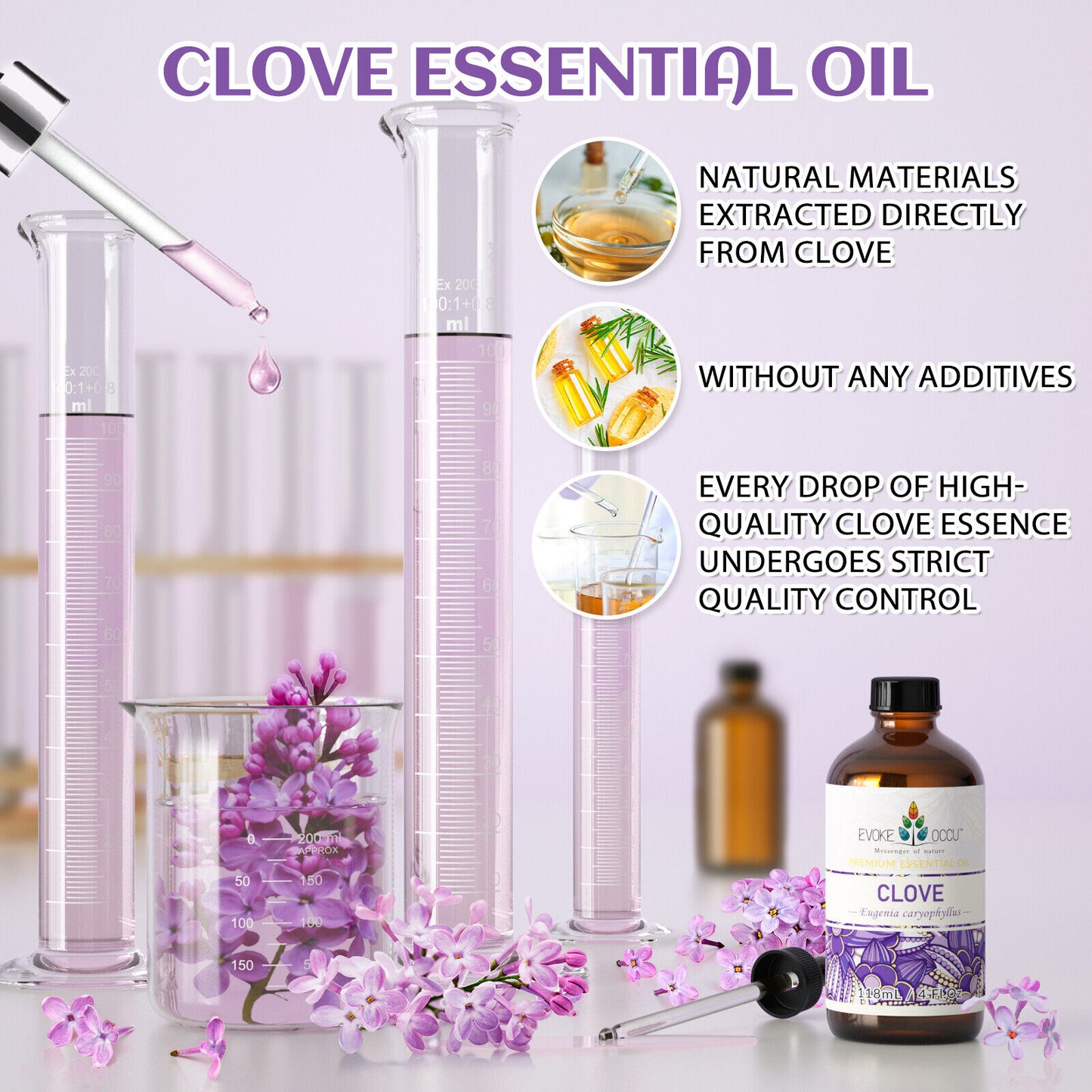 Clove Essential Oil 100% Pure Natural 118Ml/4Oz