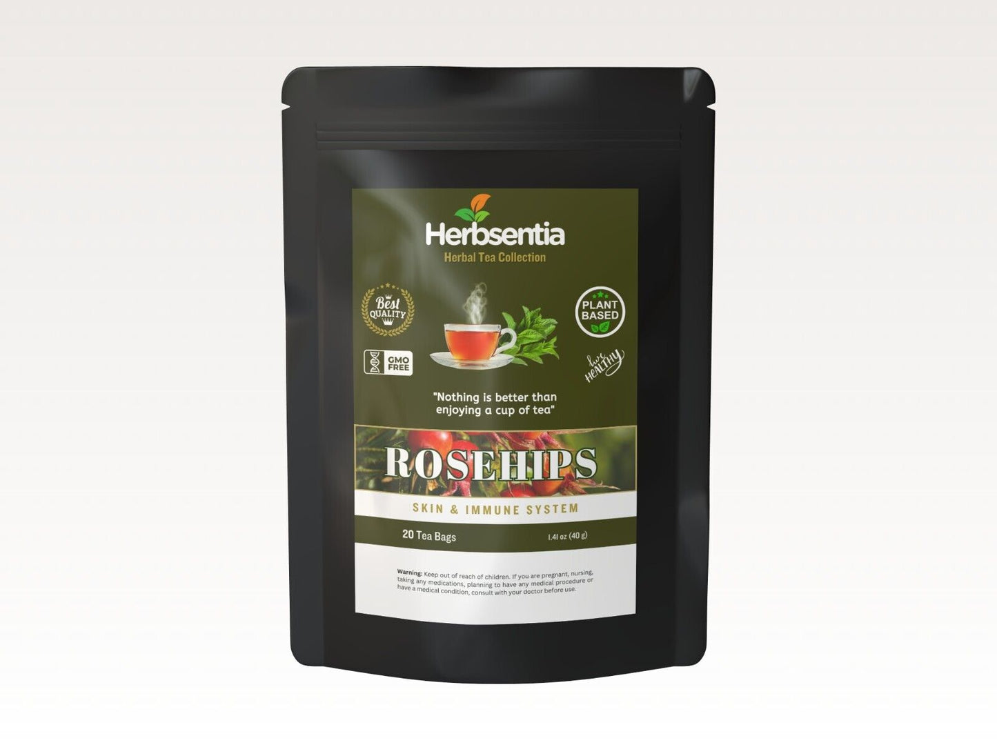 Herbsentia Rosehip Tea - Skin and Immune System (Premium)