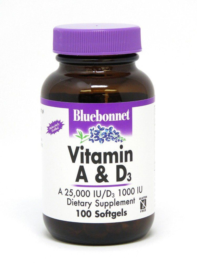 Bluebonnet Vitamin A&D 25,000IU/1,000