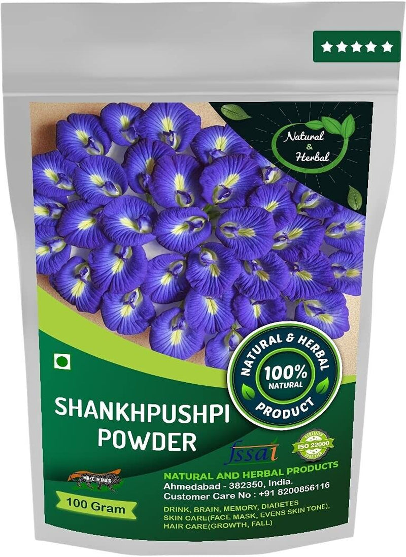 Organic & Natural Shankhpushpi Convolvulus Pluricaulis Shankhini Powder