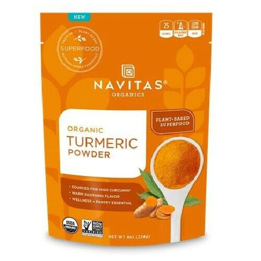 Organic Turmeric Powder 8 Oz by Navitas Organics