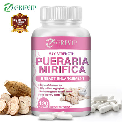 Pueraria Mirifica 1000Mg - Breast Enlargement Menopause Female Hormone Estrogen