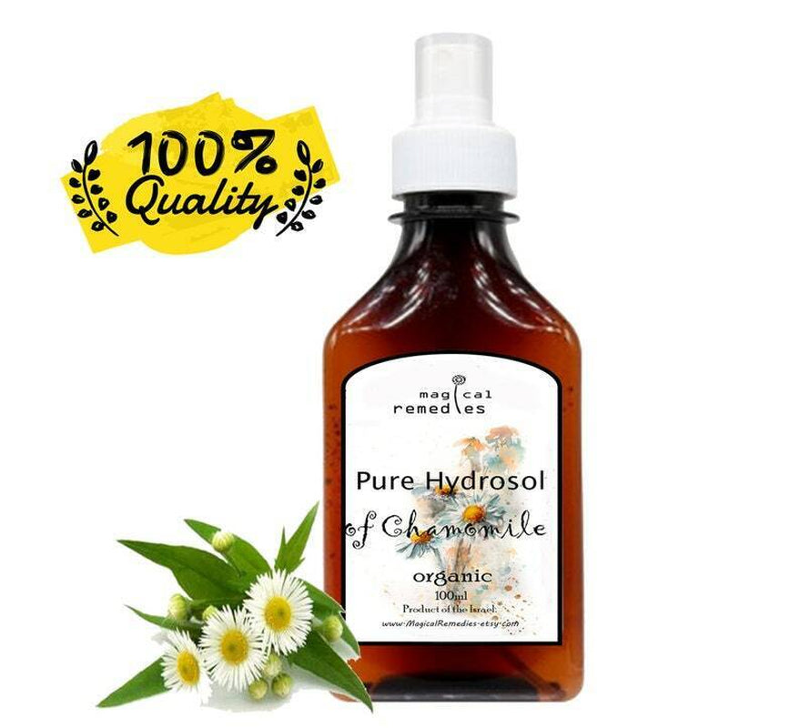 100% Organic Pure Hydrosol( Hydrolate) Flower Water Organic Plant Therapy 100Ml