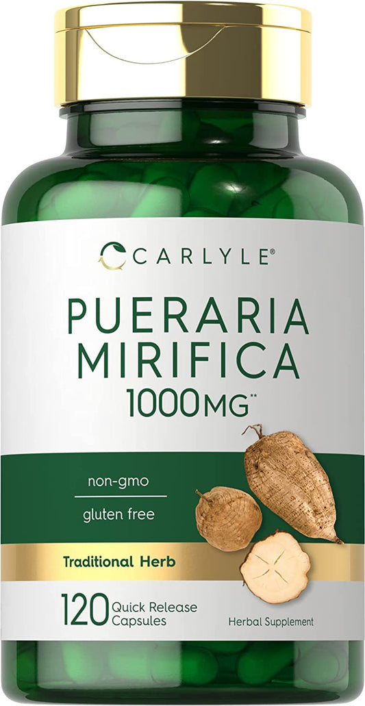 Pueraria Mirifica Capsules | 1000Mg | 120 Capsules | Non-Gmo & Gluten Free | By