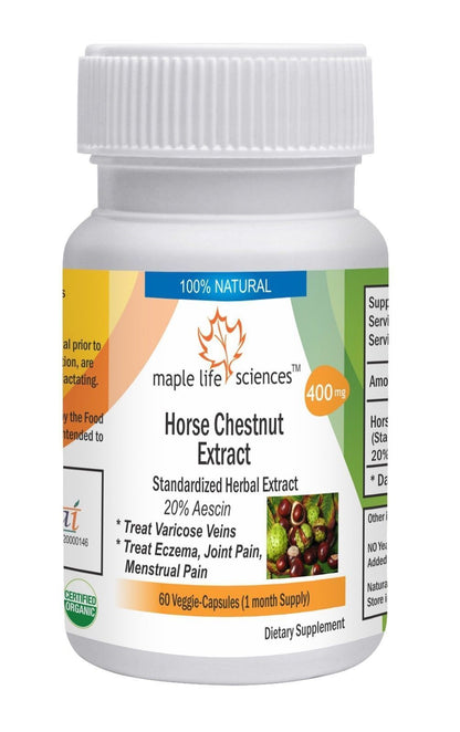 Horse Chestnut Extract Capsules 20% Aescin VARICOSE CONTROL SPIDER VEINS