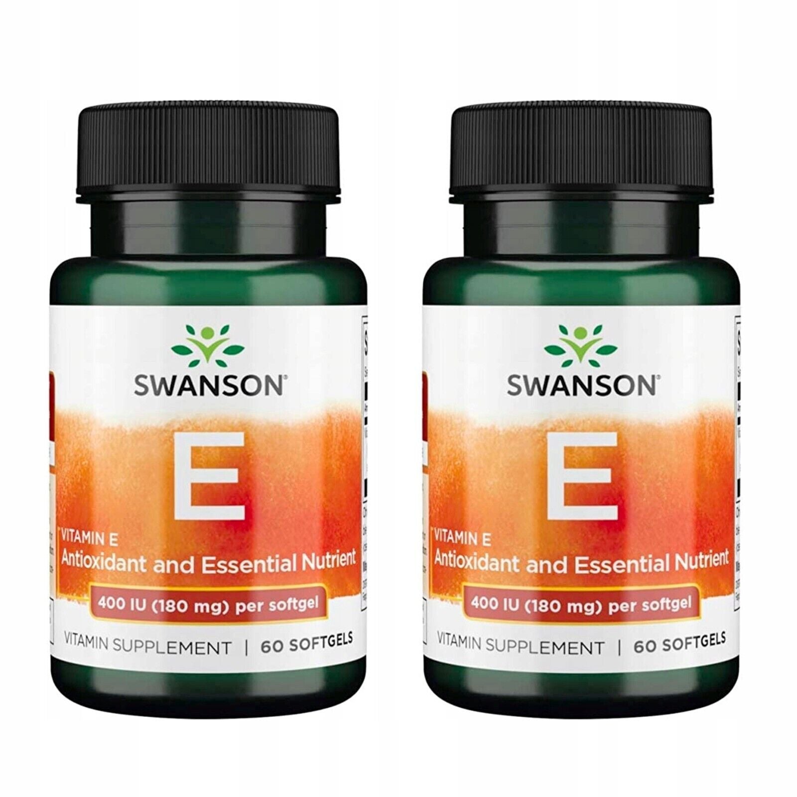 Swanson Vitamin E 400 Iu 2 X 60 Capsules