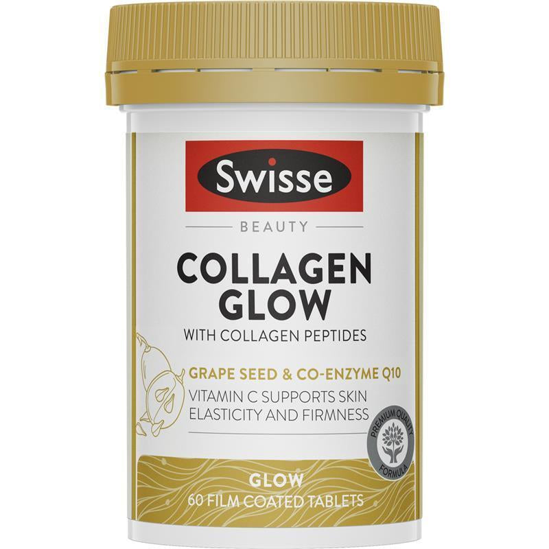 Swisse Beauty Collagen Glow with Collagen Peptides 60 Tablets