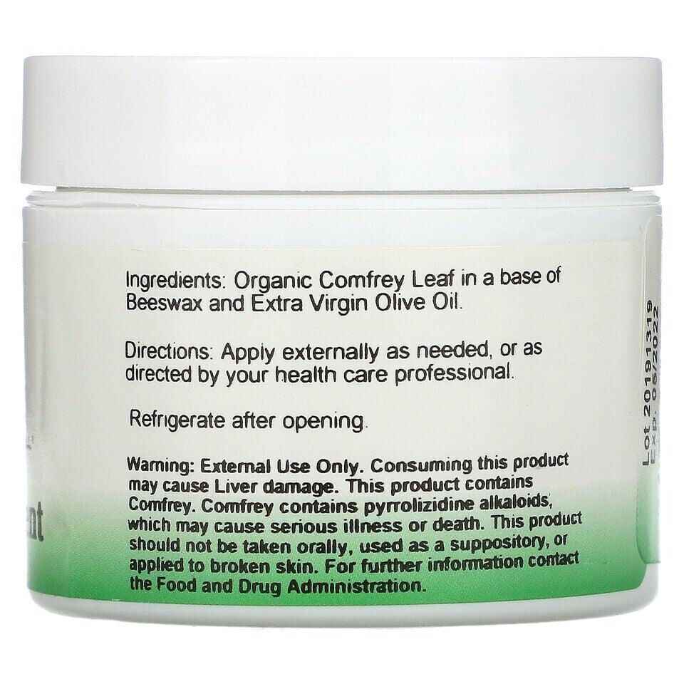 Dr. Christophers Comfrey Ointment 2 Ounce Contains Organic Comfrey Leaf In