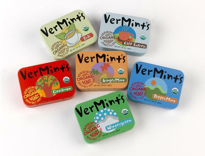 Vermints Organic Cinnamon Mints, 1.41Oz Tins (Pack of 6)