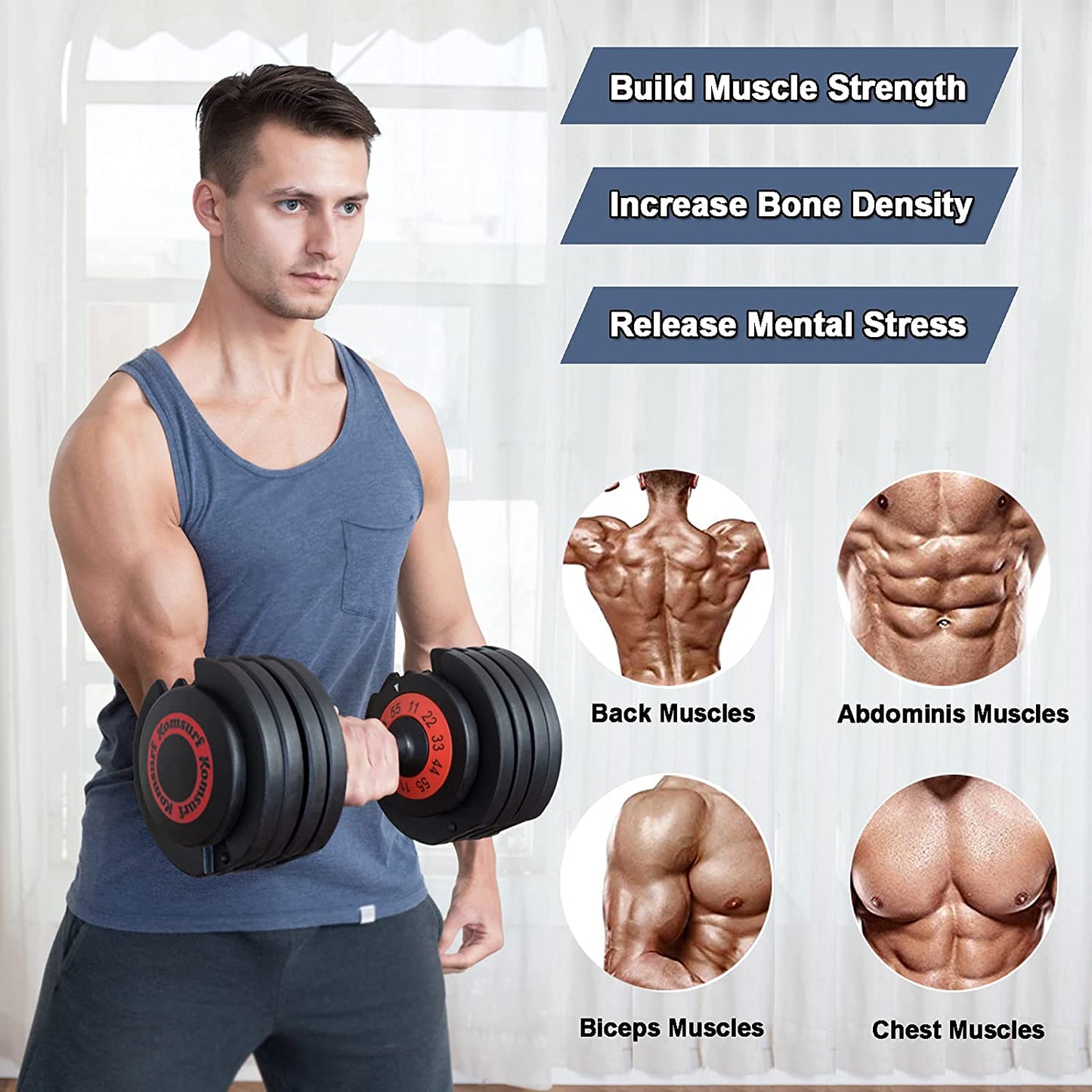 Adjustable Weight Dumbbells