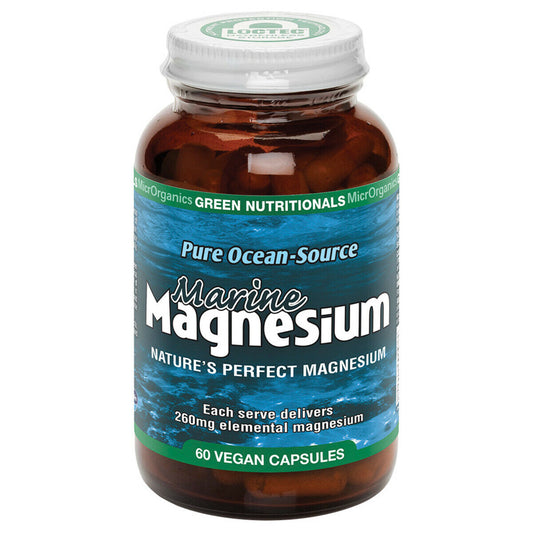 Microrganics Green Nutritionals Pure Ocean-Source Marine Magnesium 60 Capsules