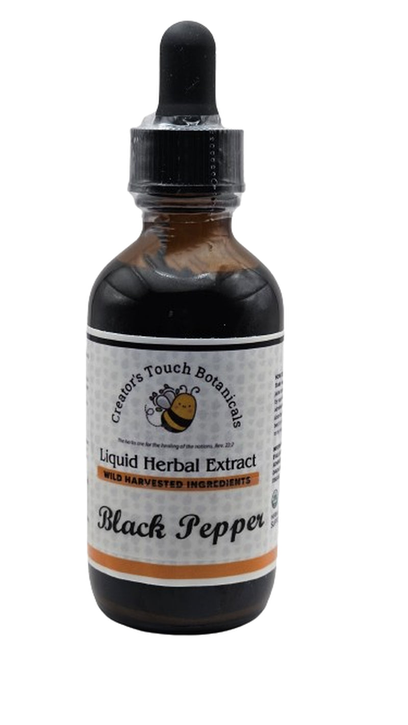 Black Pepper Herbal Tincture Organic, 1Oz, Antibacterial, Digestive, Respiratory