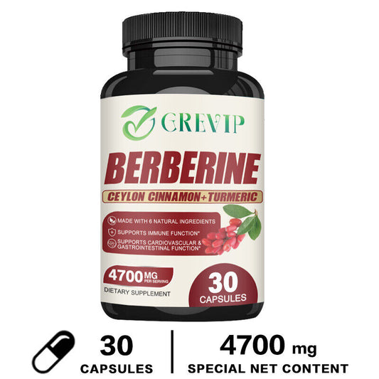 Berberine HCI 4700Mg - Ceylon Cinnamon - Reduce Cholesterol, Blood Sugar Support