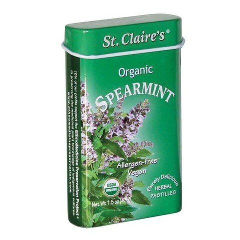 St.Claires Organics Organic Spearmint Mints 1.5 Oz Tin