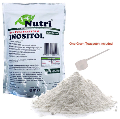 Inositol Powder (Vitamin B8) 100% Pure X 2 Bags Total 4.4Lb (2000G)