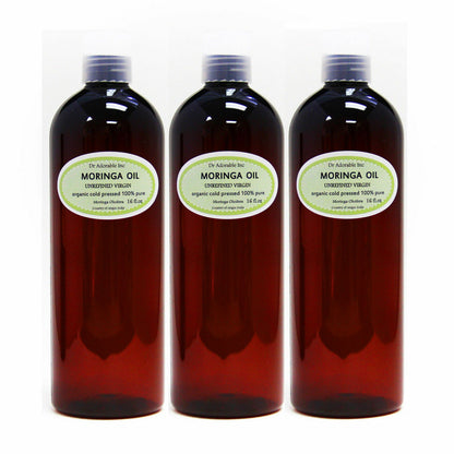 Unrefined Premium Organic Moringa Oil Virgin Pure Fresh Hair Skin Body Cosmetic