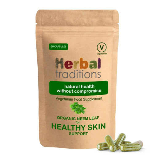 Herbal Traditions Organic Neem Leaf Capsules - Natural Supplement