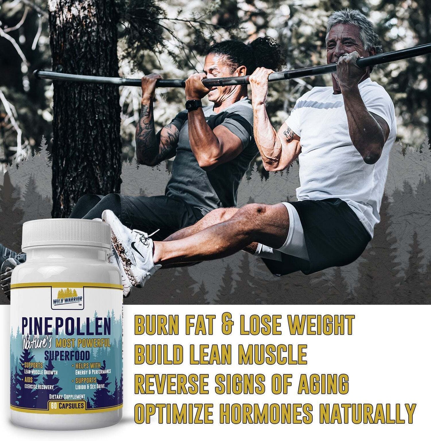 Pine Pollen Capsules | Wild Warrior Nutrition